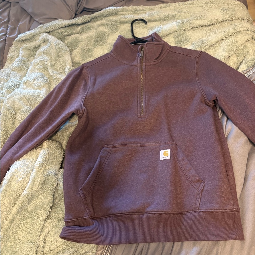 Carhartt Men's Zip-Up Sweater in Brown